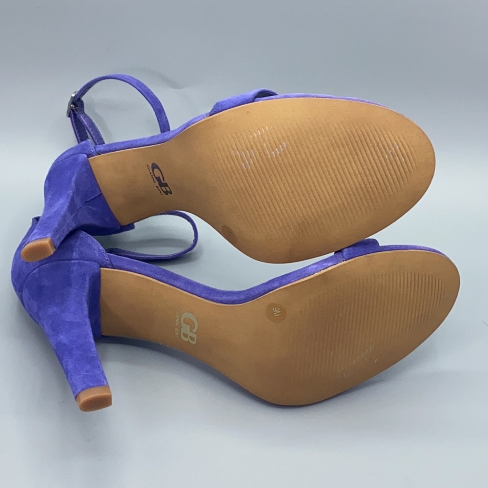 Gianni Bini Ella Quent Violet Vibes Suede Sandals - Picture 7 of 10